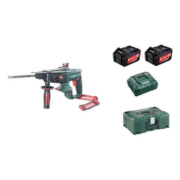 Metabo KHA 18 LTX 18V Li-Ion Accu SDS-plus combihamer set (2x 4.0Ah accu) in koffer - 2,2J Metabo KHA 18 LTX 18V Li-Ion Accu SDS-plus combihamer set (2x 4.0Ah accu) in koffer - 2,2J