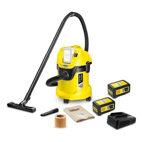 Kärcher WD 3 Battery promo set alleszuiger - 36V - incl. 2 accu's en lader Kärcher WD 3 Battery promo set alleszuiger - 36V - incl. 2 accu's en lader