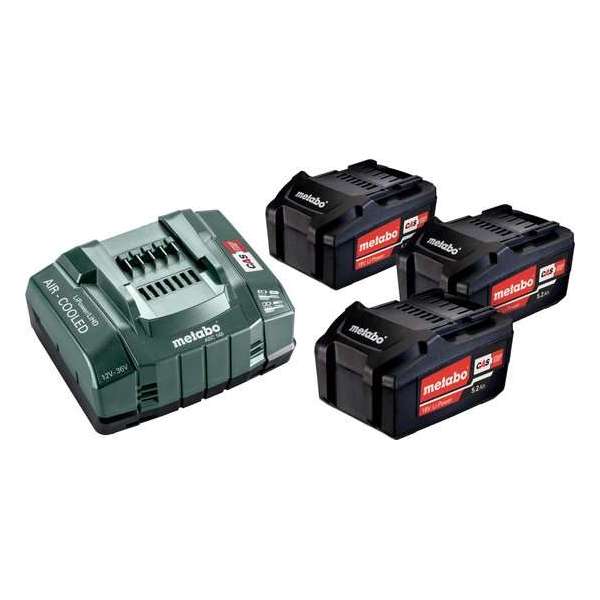 Metabo Accuset 18V 3X5,2A+Asc3036 Doos Metabo Accuset 18V 3X5,2A+Asc3036 Doos
