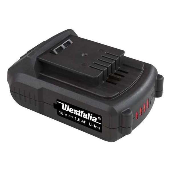 Westfalia Accu 18 Volt Li - Ion 1,5 Ah A1,5AH18 Westfalia Accu 18 Volt Li - Ion 1,5 Ah A1,5AH18