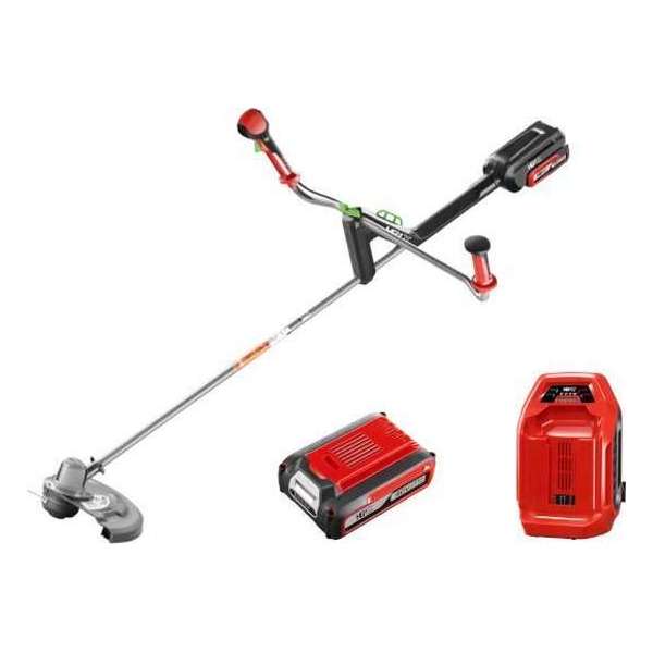 HENX 40V Grastrimmer met handvaten + 5.0 Accu & Snellader HENX 40V Grastrimmer met handvaten + 5.0 Accu & Snellader
