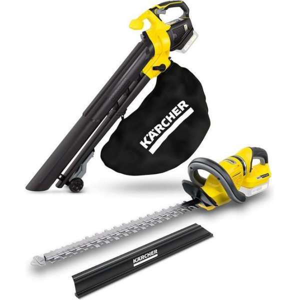 Kärcher Accu Heggenschaar HGE 18-50 met bladblazer BLV 18-200 - 18 Volt - Exclusief accu en lader Kärcher Accu Heggenschaar HGE 18-50 met bladblazer BLV 18-200 - 18 Volt - Exclusief accu en lader