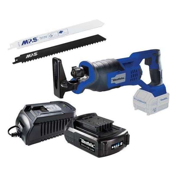 Westfalia Accu reciprozaag ASSG18 18 V Li-Ion Incl Accu 2,0 Ah en lader Westfalia Accu reciprozaag ASSG18 18 V Li-Ion Incl Accu 2,0 Ah en lader