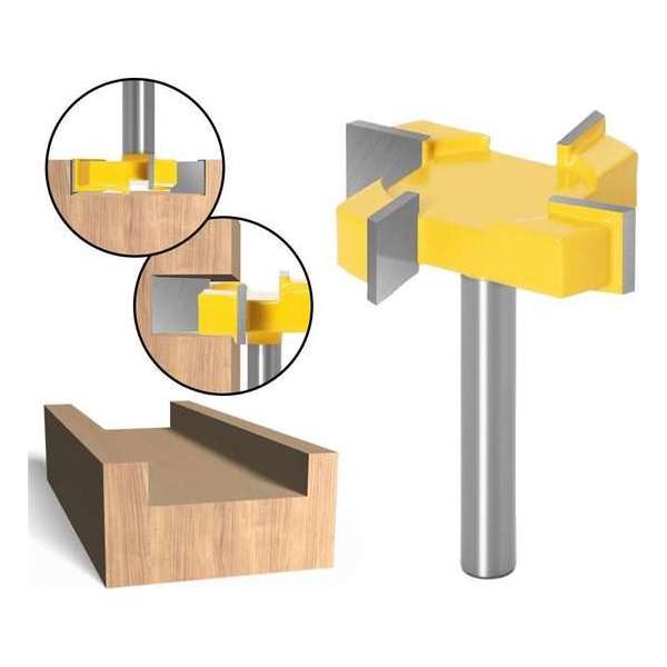 DW4Trading® Hout groefrees vlakfrees 51x12,7 mm schacht 8 mm DW4Trading® Hout groefrees vlakfrees 51x12,7 mm schacht 8 mm