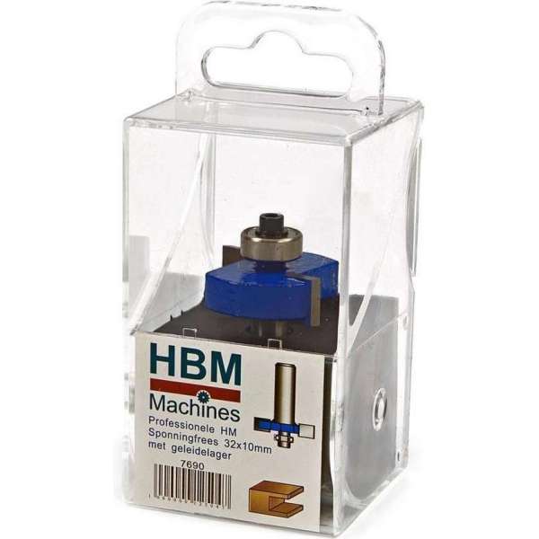 HBM Professionele HM Sponningfrees 32 x 10 mm. Met Geleidelager HBM Professionele HM Sponningfrees 32 x 10 mm. Met Geleidelager