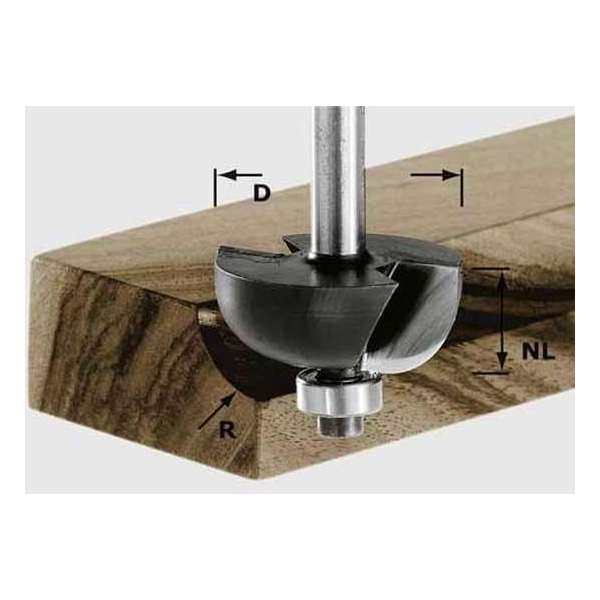 Festool HW S8 D25,5/R6,35 KL Holprofielfrees HW 491018 Festool HW S8 D25,5/R6,35 KL Holprofielfrees HW 491018