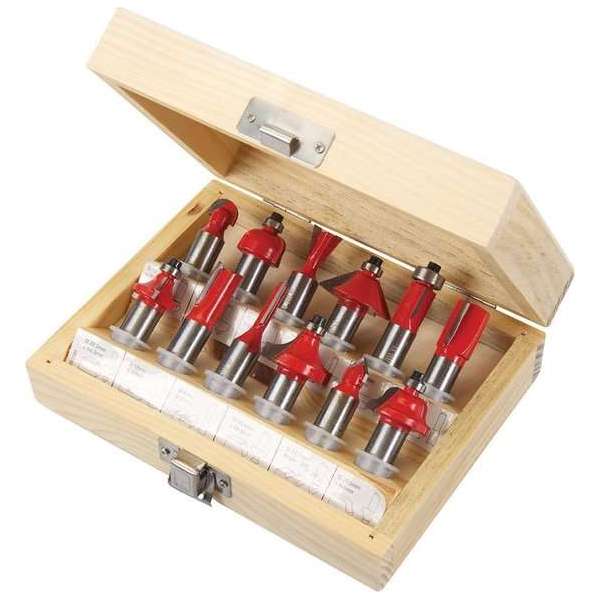 Silverline 12-delige 12 mm TCT frees set Silverline 12-delige 12 mm TCT frees set