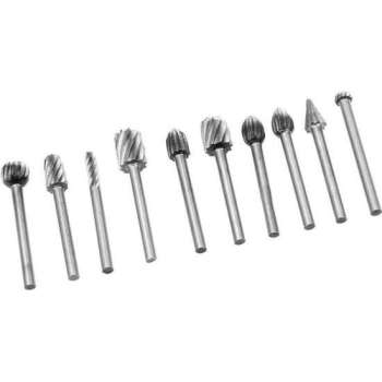 Set van 10 mini HSS freesjes (3.175 mm)