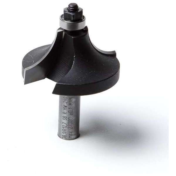 Trasco HM kwartrondfrees inclusief lager A21 radius 12.7mm x schacht 8mm Trasco HM kwartrondfrees inclusief lager A21 radius 12.7mm x schacht 8mm