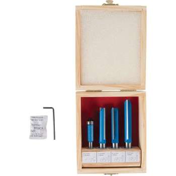 Silverline Frees Bit Keuken Set - 12 en 8 mm. - 4 Delig