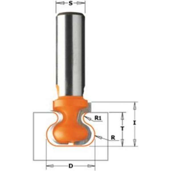 Handgreepfrees Ø19,05 mm. Handgreepfrees Ø19,05 mm.