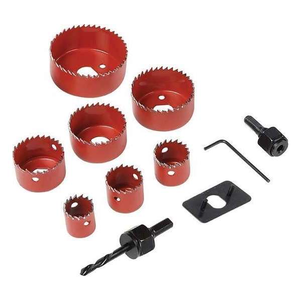 11 delige Gatenzaag Hole Saw set gereedschap 21, 25, 29, 38, 44, 51, en 64mm. 11 delige Gatenzaag Hole Saw set gereedschap 21, 25, 29, 38, 44, 51, en 64mm.