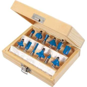 Silverline 12-delige 8 mm TCT frees set