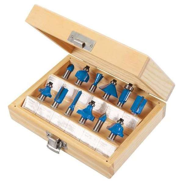 Silverline 12-delige 8 mm TCT frees set Silverline 12-delige 8 mm TCT frees set