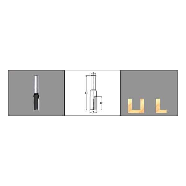 JSO-TRASCO groeffrees 12mm - schacht 12mm lang JSO-TRASCO groeffrees 12mm - schacht 12mm lang