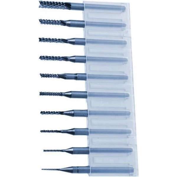Micro HQ frezen set in box (0.8-3.175 mm) Micro HQ frezen set in box (0.8-3.175 mm)