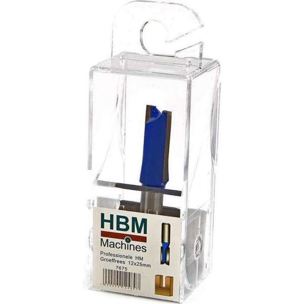 HBM Professionele HM Groeffrees 12 x 25 mm. Recht Model