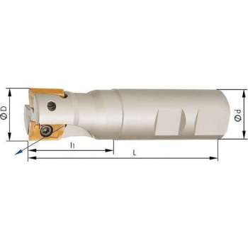Schachtfrees Z3, met IK, voor APKT16 90°, D 32mm