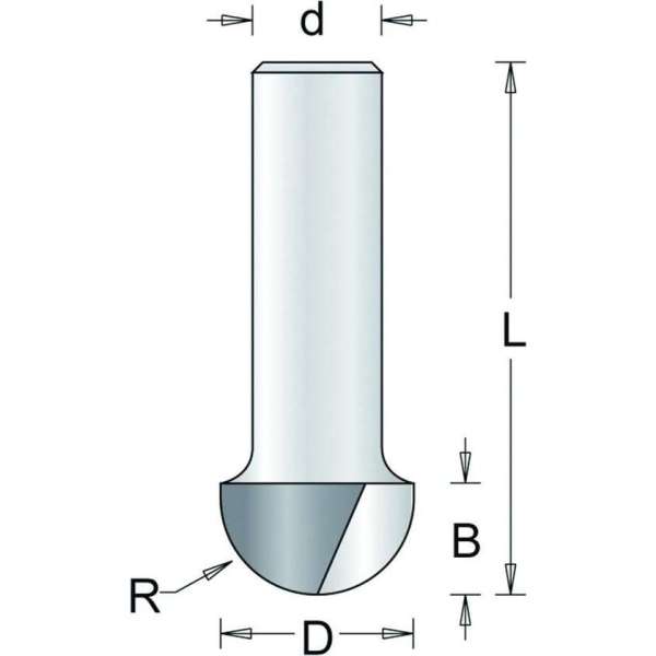 RvS Tools Holgroeffrees 63-8 9,5mm Hm As 8mm RvS Tools Holgroeffrees 63-8 9,5mm Hm As 8mm