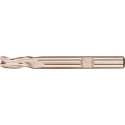 3-snijder-frees Type N, inzetbaar voor het frezen spiegleuven HSS-E DIN 844 12,00mm