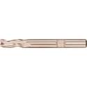 3-snijder-frees Type N, inzetbaar voor het frezen spiegleuven HSS-E DIN 844 16,00mm