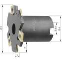 Schijffrees Z10 met kraag D 100x6mm