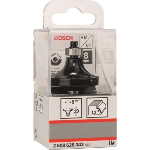 Bosch - Afrondprofielfrezen 8 mm, R1 12 mm, L 19 mm, G 60 mm Bosch - Afrondprofielfrezen 8 mm, R1 12 mm, L 19 mm, G 60 mm