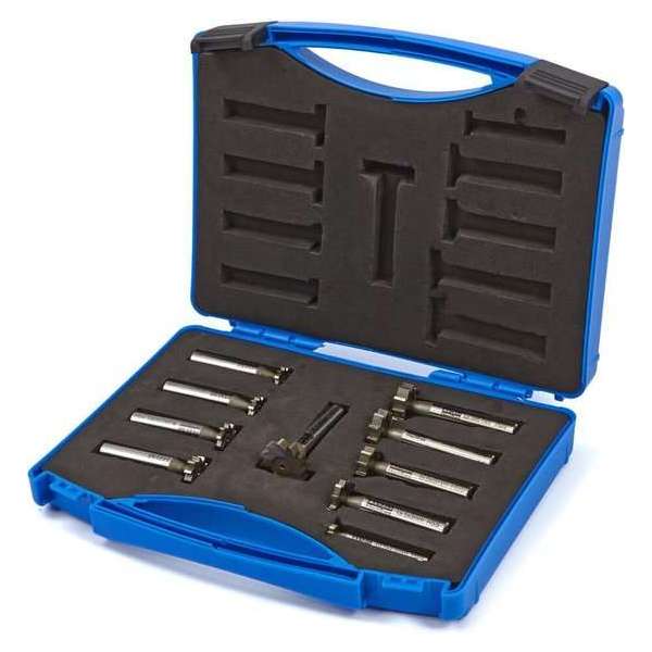 10 Delige HSS M-2 T-Gleuf Frezenset 10 Delige HSS M-2 T-Gleuf Frezenset