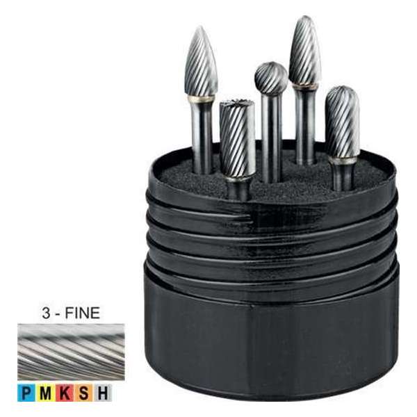 HM set Stiftfrezen Form B, C, D, F, G Ø 9,5 FINE HM set Stiftfrezen Form B, C, D, F, G Ø 9,5 FINE