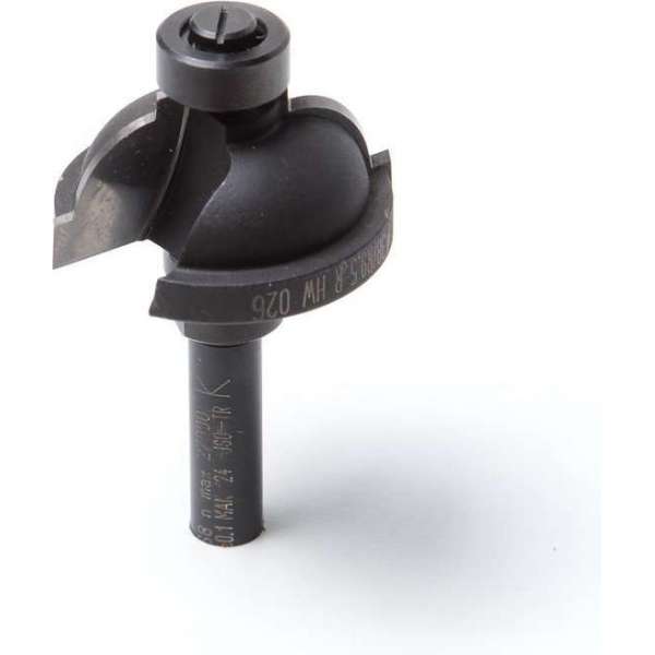 Trasco HM Hollijstprofielfrees inclusief lager E14 radius 9.5 x schacht 8mm Trasco HM Hollijstprofielfrees inclusief lager E14 radius 9.5 x schacht 8mm
