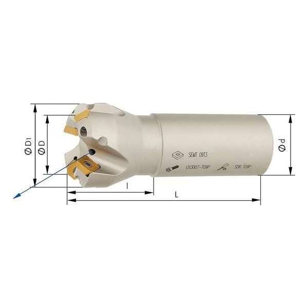 Schachtfrees Z2, met IK . 45°, D 20mm Schachtfrees Z2, met IK . 45°, D 20mm