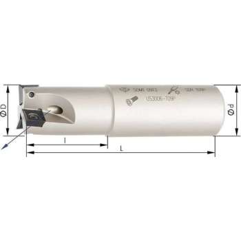 Schachtfrees Z4, met IK, voor SOMT09 90°, D 32mm