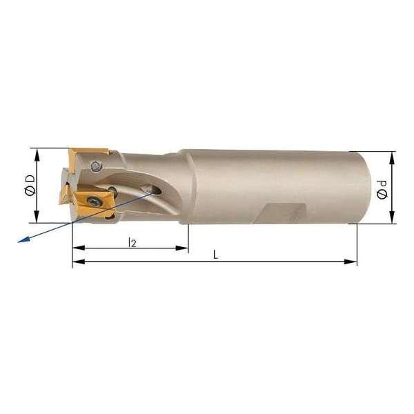 Schachtfrees Z5, met IK, voor APKT10 90°, D 32mm Schachtfrees Z5, met IK, voor APKT10 90°, D 32mm