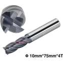 Vingerfrees – Frees – VHM Schachtfrees – 4-snijkanten – AlTiN coating – ø 10mm