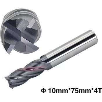 Vingerfrees – Frees – VHM Schachtfrees – 4-snijkanten – AlTiN coating – ø 10mm