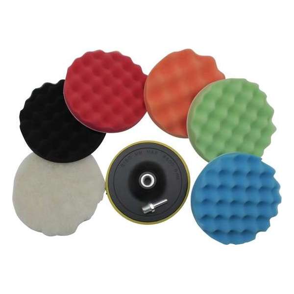 Hofftech Pollijst schijven - 7 Delig - 150 mm Hofftech Pollijst schijven - 7 Delig - 150 mm