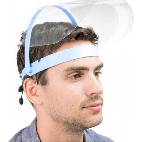 Spatmasker Gezichtscherm - Verstelbaar - Transparant - 1 stuks Spatmasker Gezichtscherm - Verstelbaar - Transparant - 1 stuks