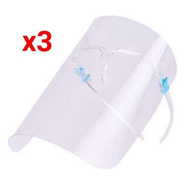 Gelaatscherm Spatscherm - Hygiene masker - Masker - Niet-medisch Set van 3 Gelaatscherm Spatscherm - Hygiene masker - Masker - Niet-medisch Set van 3