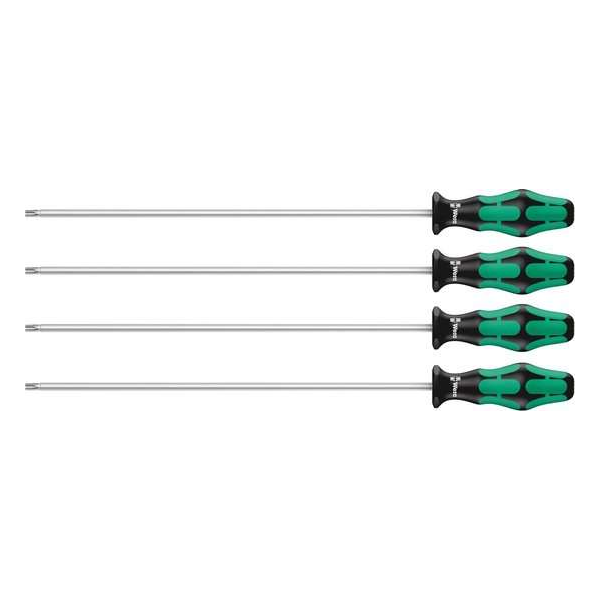 367/4 TORX® HF Kraftform Plus Schraubendrehersatz mit Haltefunktion mit 300 mm langen Klingen 367/4 TORX® HF Kraftform Plus Schraubendrehersatz mit Haltefunktion mit 300 mm langen Klingen