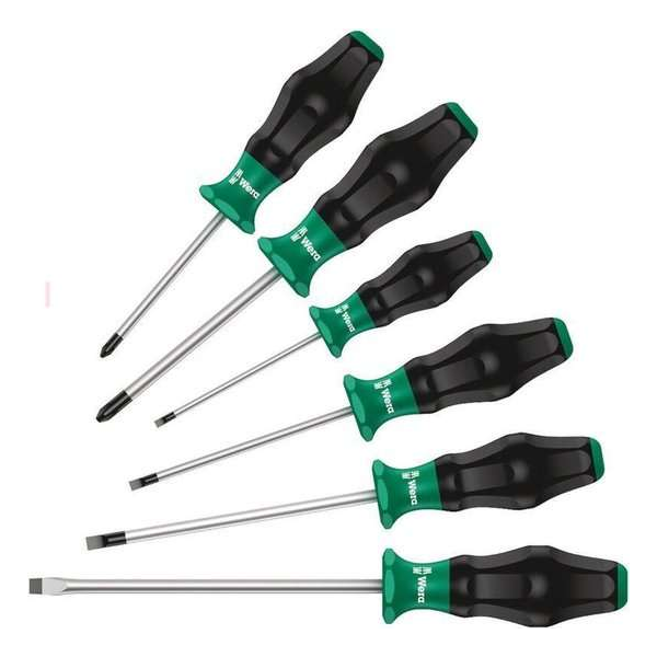 Wera 1334/6 Schroevendraaierset Kraftform Comfort 6 Delig