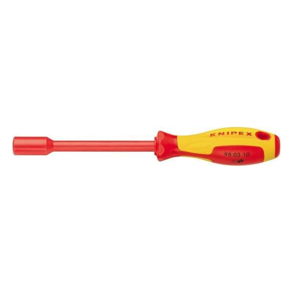 Knipex 98 03 10 VDE Dopschroevendraaier - Zeskant - 10 x 125mm Knipex 98 03 10 VDE Dopschroevendraaier - Zeskant - 10 x 125mm