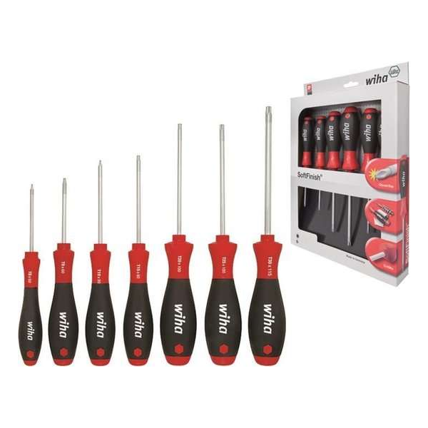 Wiha 362 K7 SoftFinish TORX-schroevendraaierset - 7 delig Wiha 362 K7 SoftFinish TORX-schroevendraaierset - 7 delig