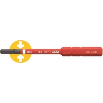 Wiha - Bit SlimBit Electric Zeskant VDE - 5 x 75 mm