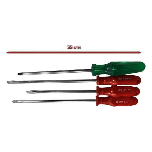 Set van 4 XXL magnetische schroevendraaiers (mixset) Set van 4 XXL magnetische schroevendraaiers (mixset)