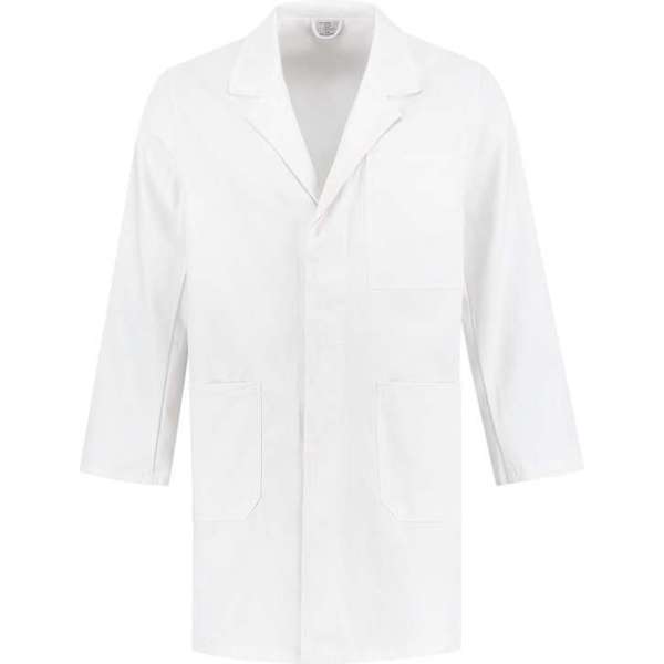 EM Workwear Stofjas 100% katoen - wit - maat L / 52-54 EM Workwear Stofjas 100% katoen - wit - maat L / 52-54