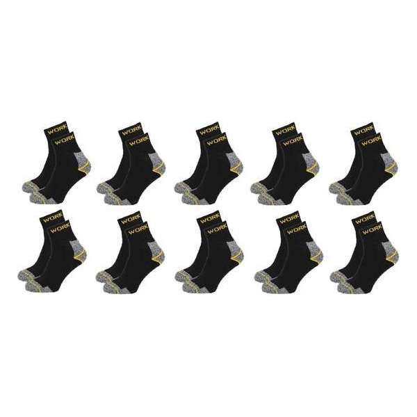 Korte werksokken set van 10 paar maat 39/42 - Kort - Enkel Korte werksokken set van 10 paar maat 39/42 - Kort - Enkel