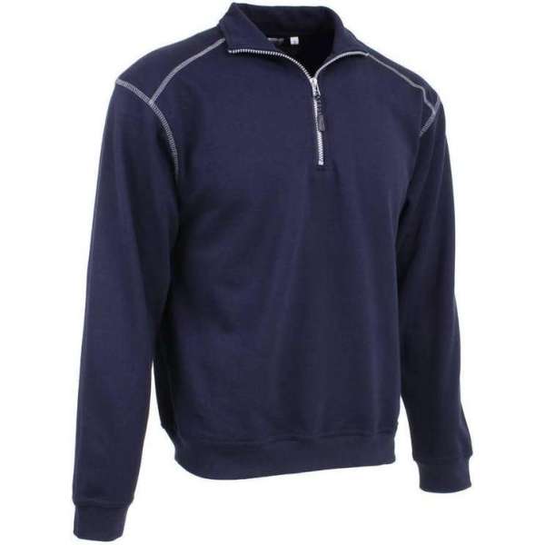KREB Workwear® FREDERIK Zip Sweater MarineblauwXL KREB Workwear® FREDERIK Zip Sweater MarineblauwXL