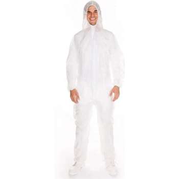 Overall wegwerp wit XXXL - Coverall Hygostar 40g/m2