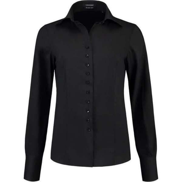 Tricorp 705004 Blouse Stretch Slim Fit Zwart maat 44 Tricorp 705004 Blouse Stretch Slim Fit Zwart maat 44