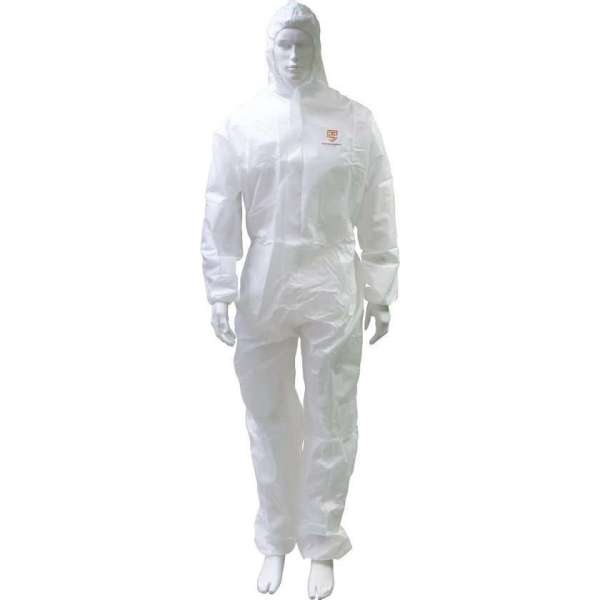 Technosafety Wegwerp Overall - Categorie 3 - Type 5/6 - Anti Statisch - Wit - Maat XXXL Technosafety Wegwerp Overall - Categorie 3 - Type 5/6 - Anti Statisch - Wit - Maat XXXL